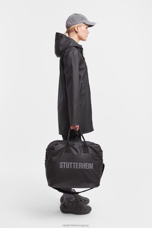 Stutterheim mujer impermeable de estocolmo N80T38 ropa negro