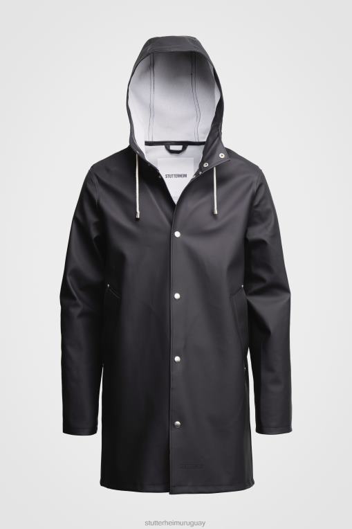 Stutterheim mujer impermeable de estocolmo N80T38 ropa negro