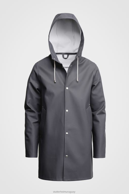 Stutterheim mujer impermeable de estocolmo N80T67 ropa carbón