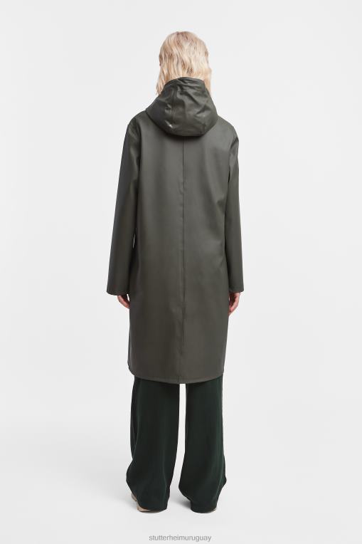 Stutterheim mujer impermeable largo estocolmo N80T50 ropa verde