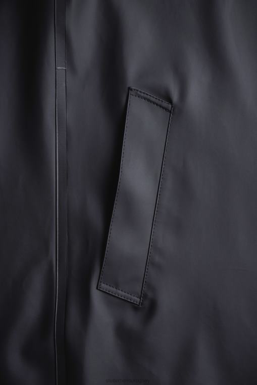 Stutterheim mujer impermeable largo estocolmo N80T51 ropa negro