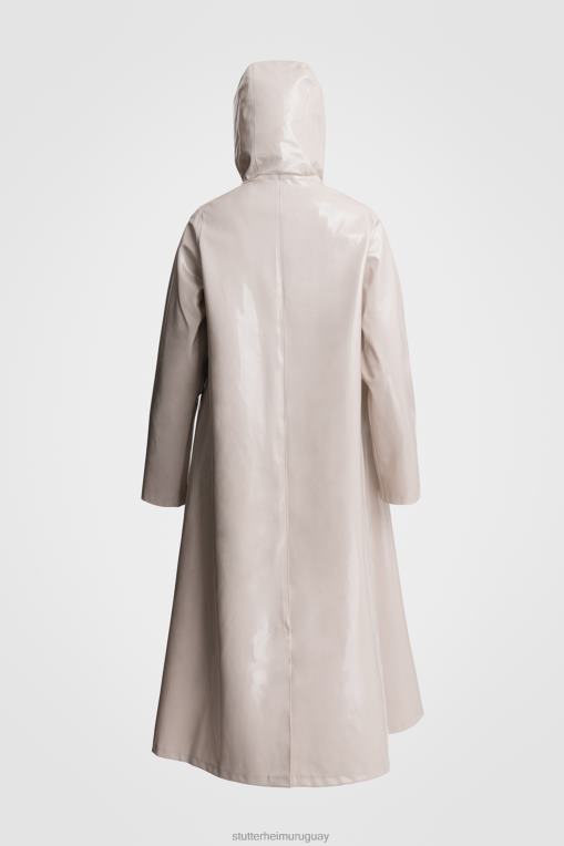 Stutterheim mujer impermeable largo ópalo mosebacke N80T76 ropa arena clara