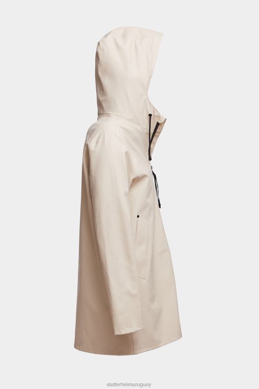 Stutterheim mujer impermeable ligero con cremallera Stockholm N80T14 ropa ostra