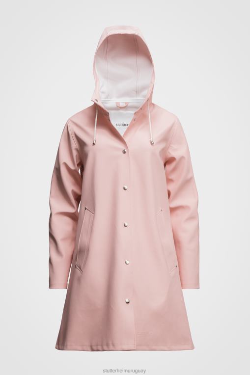 Stutterheim mujer impermeable mosesbacke N80T186 ropa Rosa palido