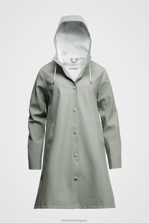 Stutterheim mujer impermeable mosesbacke N80T187 ropa verde caqui