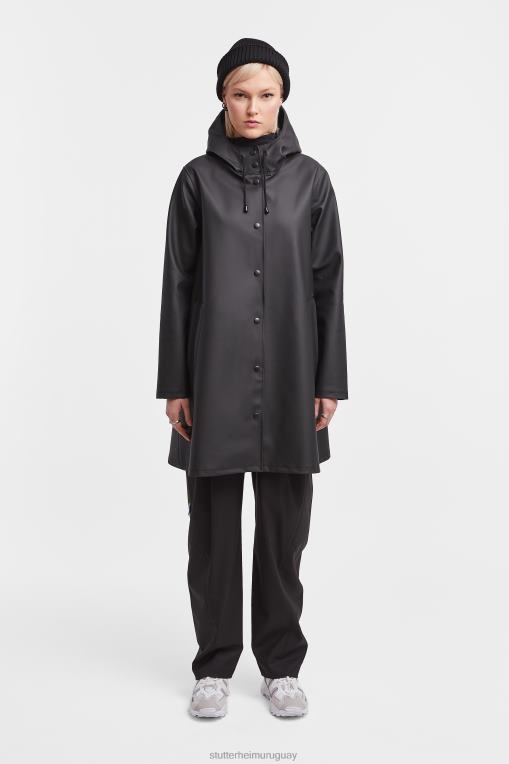 Stutterheim mujer impermeable mosesbacke N80T19 ropa negro