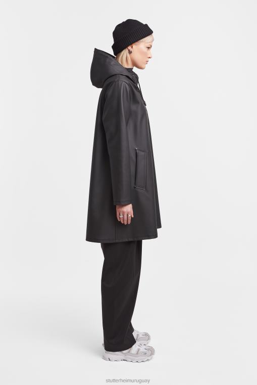 Stutterheim mujer impermeable mosesbacke N80T19 ropa negro