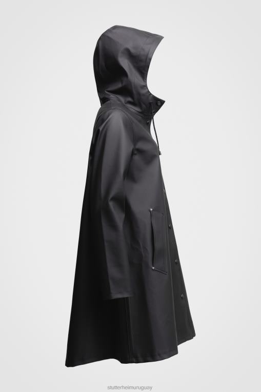 Stutterheim mujer impermeable mosesbacke N80T19 ropa negro