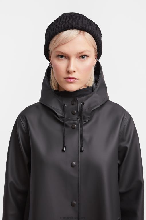 Stutterheim mujer impermeable mosesbacke N80T19 ropa negro