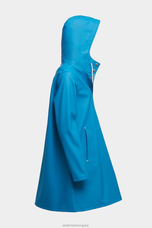 Stutterheim mujer impermeable mosesbacke N80T1 ropa mosaico azul