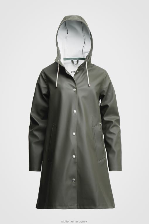 Stutterheim mujer impermeable mosesbacke N80T23 ropa verde