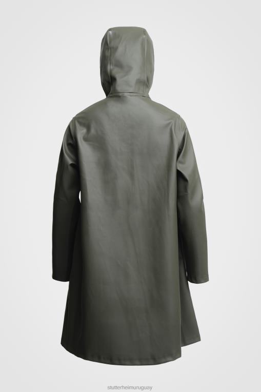 Stutterheim mujer impermeable mosesbacke N80T23 ropa verde