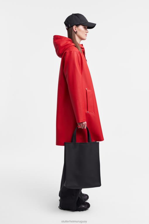 Stutterheim mujer impermeable mosesbacke N80T25 ropa rojo