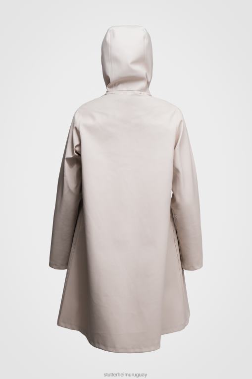 Stutterheim mujer impermeable mosesbacke N80T26 ropa arena clara