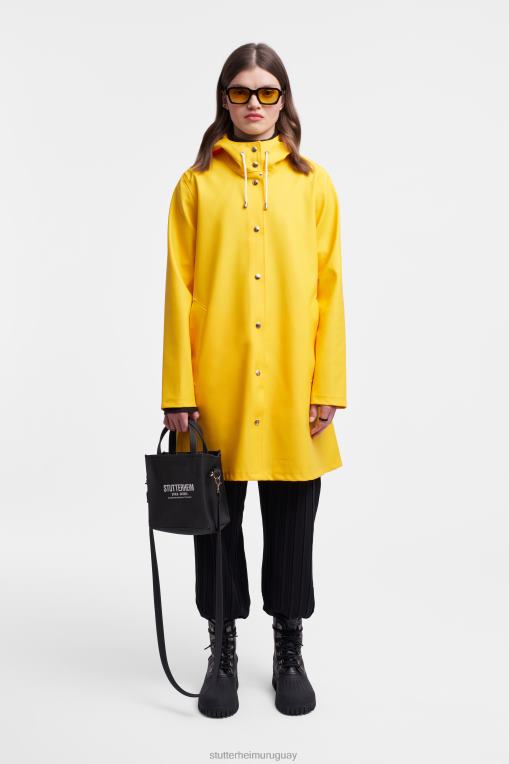 Stutterheim mujer impermeable mosesbacke N80T4 ropa amarillo