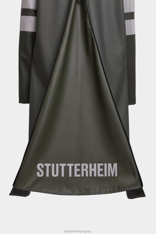 Stutterheim mujer impermeable para bicicleta norrbro N80T16 ropa verde