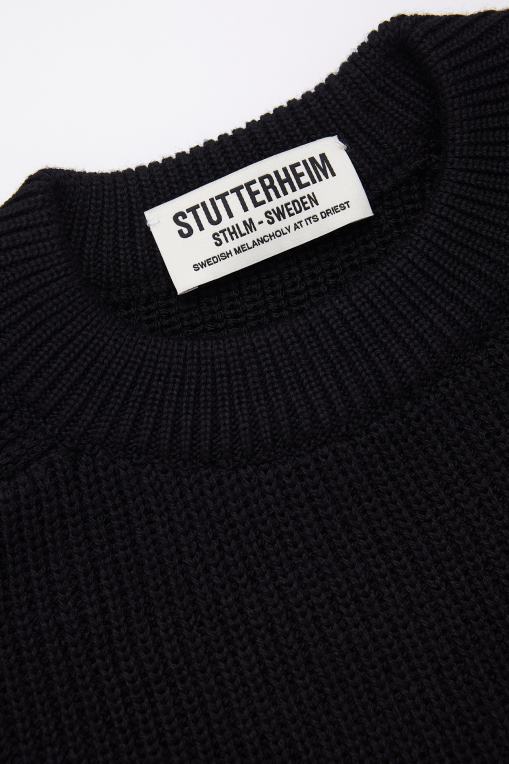 Stutterheim mujer suéter original N80T85 ropa negro