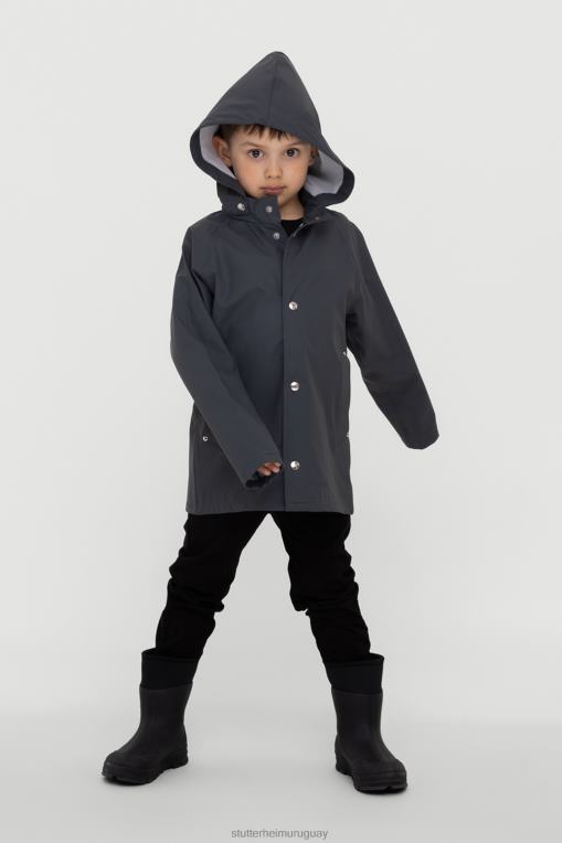 Stutterheim niños mini impermeable ligero para niños N80T332 ropa carbón