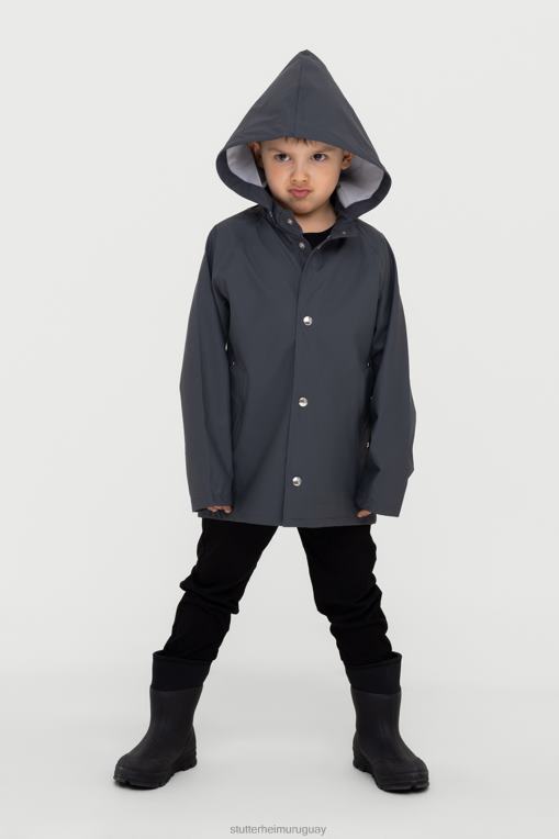 Stutterheim niños mini impermeable ligero para niños N80T332 ropa carbón