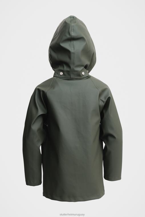 Stutterheim niños mini impermeable para niños N80T336 ropa verde