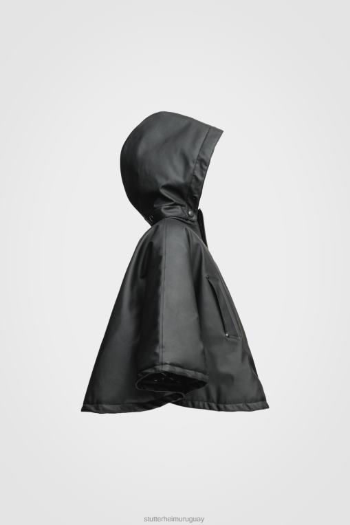 Stutterheim niños mini poncho de invierno concierto N80T429 ropa negro